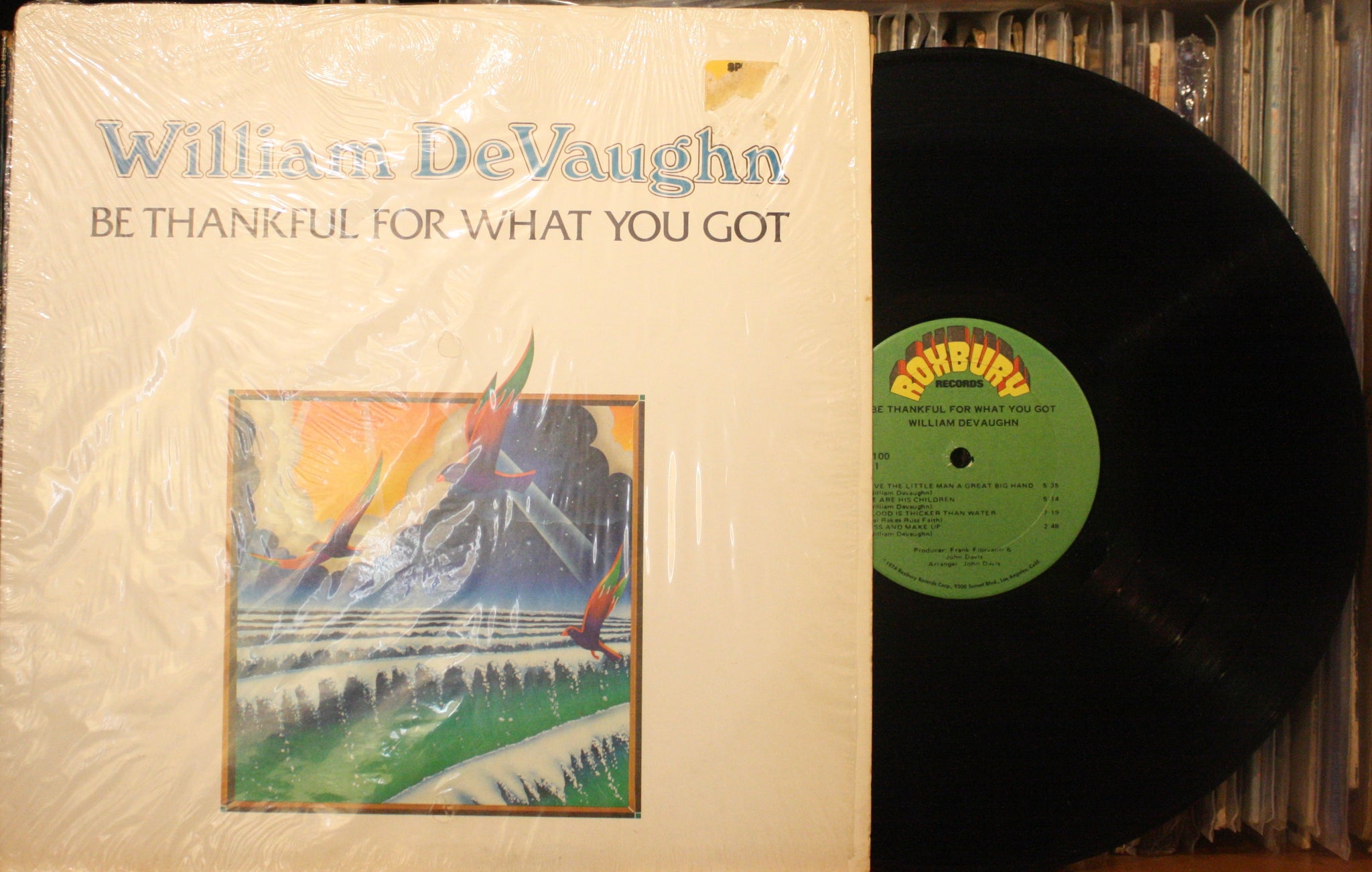 WILLIAM DeVAUGHN *Just Be Thankful For What You Got* 1974 LP on ROXBURY RLX 100 ORIGINAL PRESSING