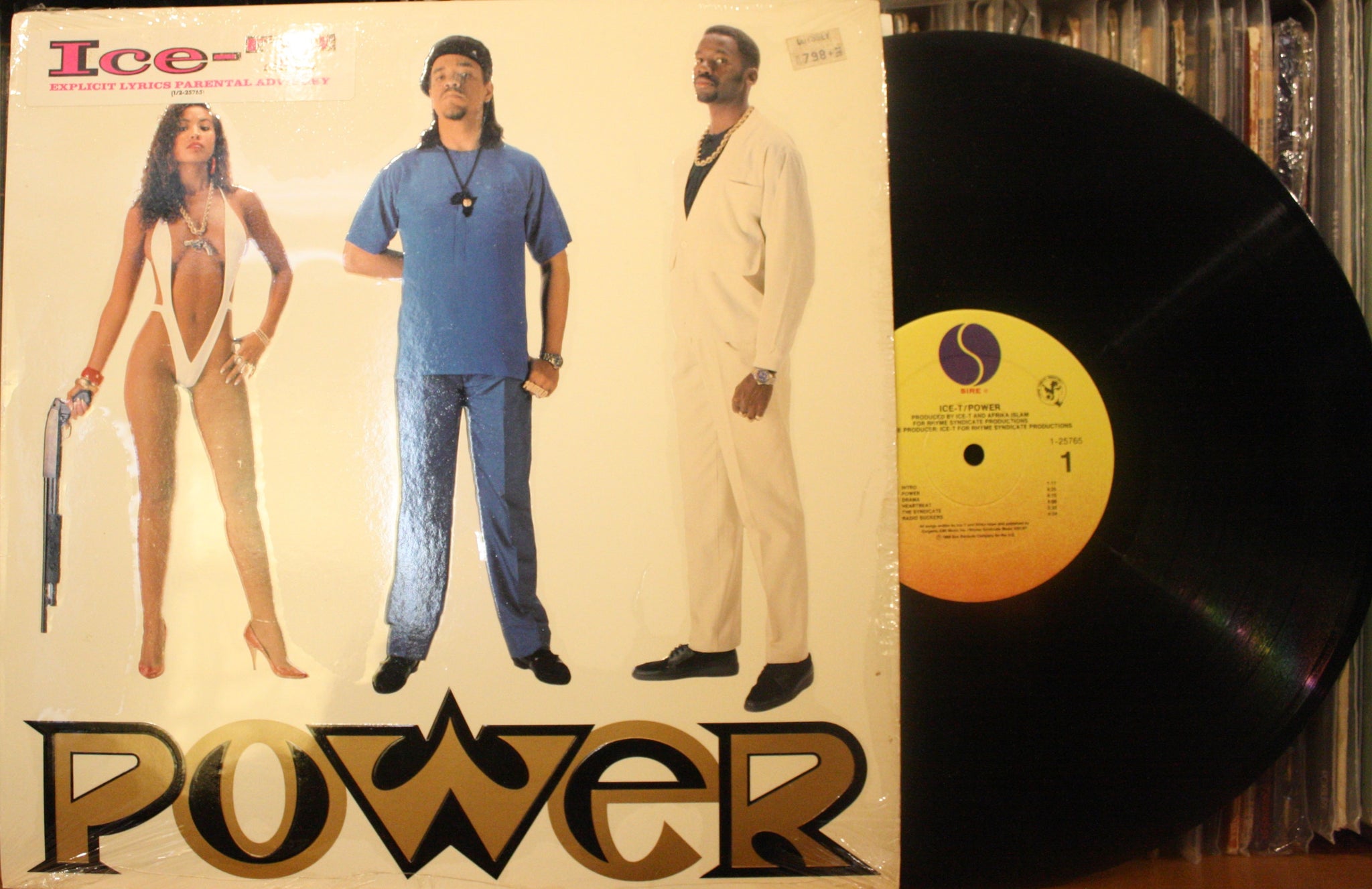 ICE-T *POWER* 1988 Hip Hop LP on SIRE 1/2-25765 OG Pressing