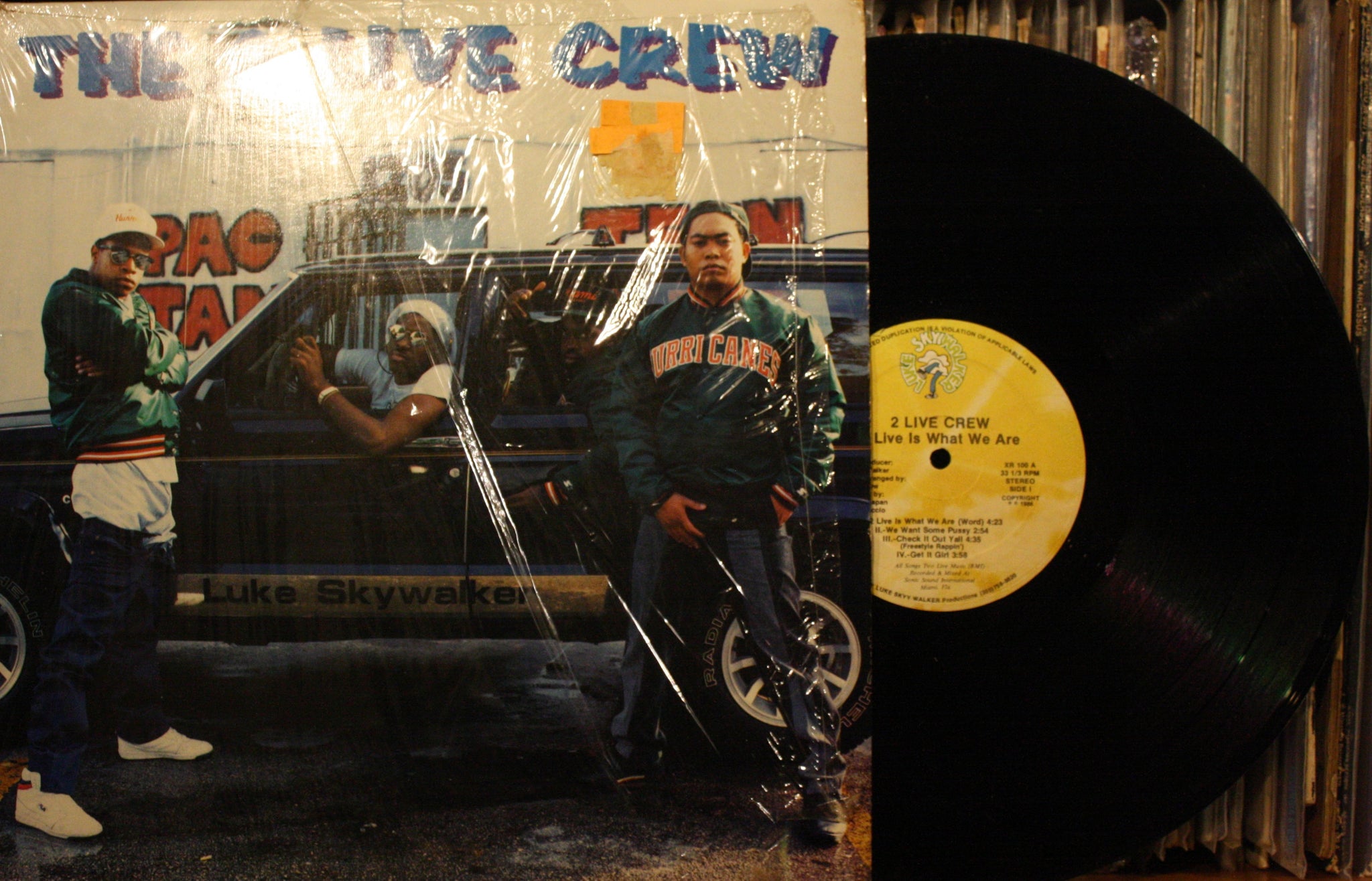 The 2 LIVE CREW *2 Live Is What We Are* 1986 Miami Hip Hop LP on LUKE SKYYWALKER XR-100 Original Pressing