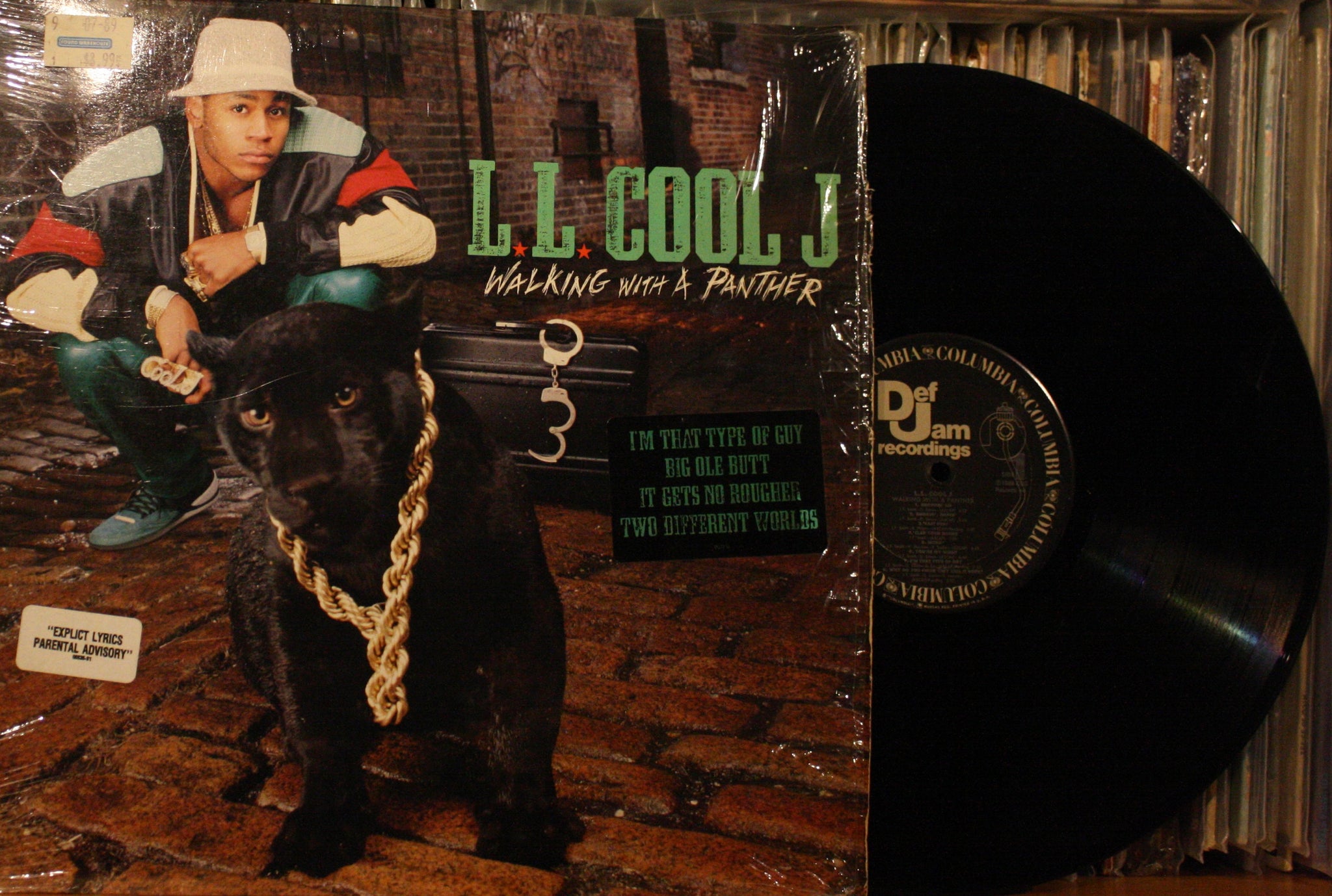 LL COOL J *Walking With A Panther* 1989 Hip Hop LP on DEF JAM C 45172 Original Pressing