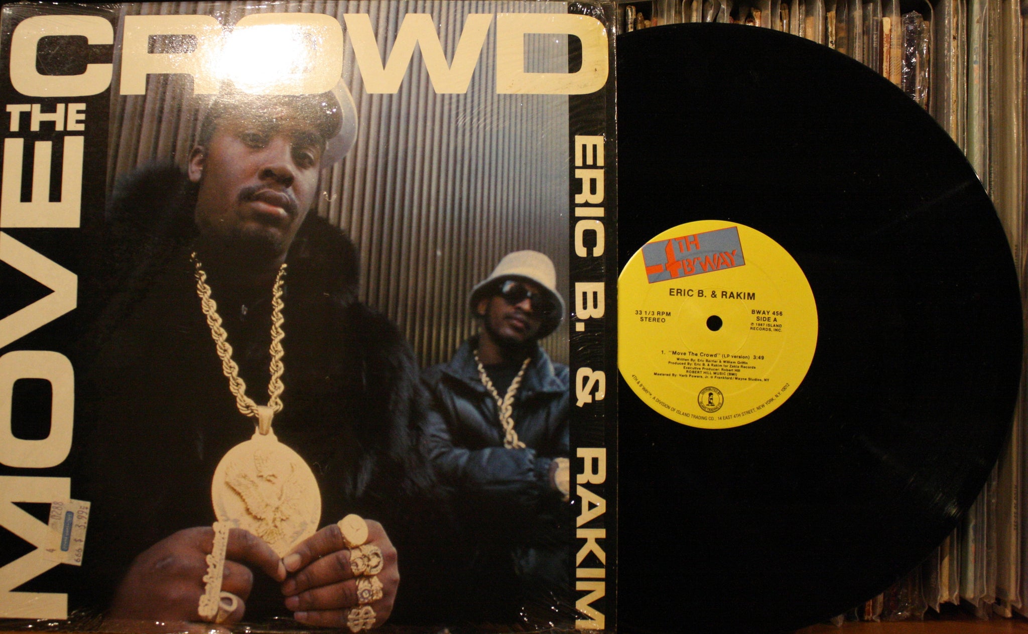 ERIC B. & RAKIM Move The Crown *PAID IN FULL* European Remixes 1987 Hip Hop 12" on 4TH & BROADWAY 456 Original Pressing