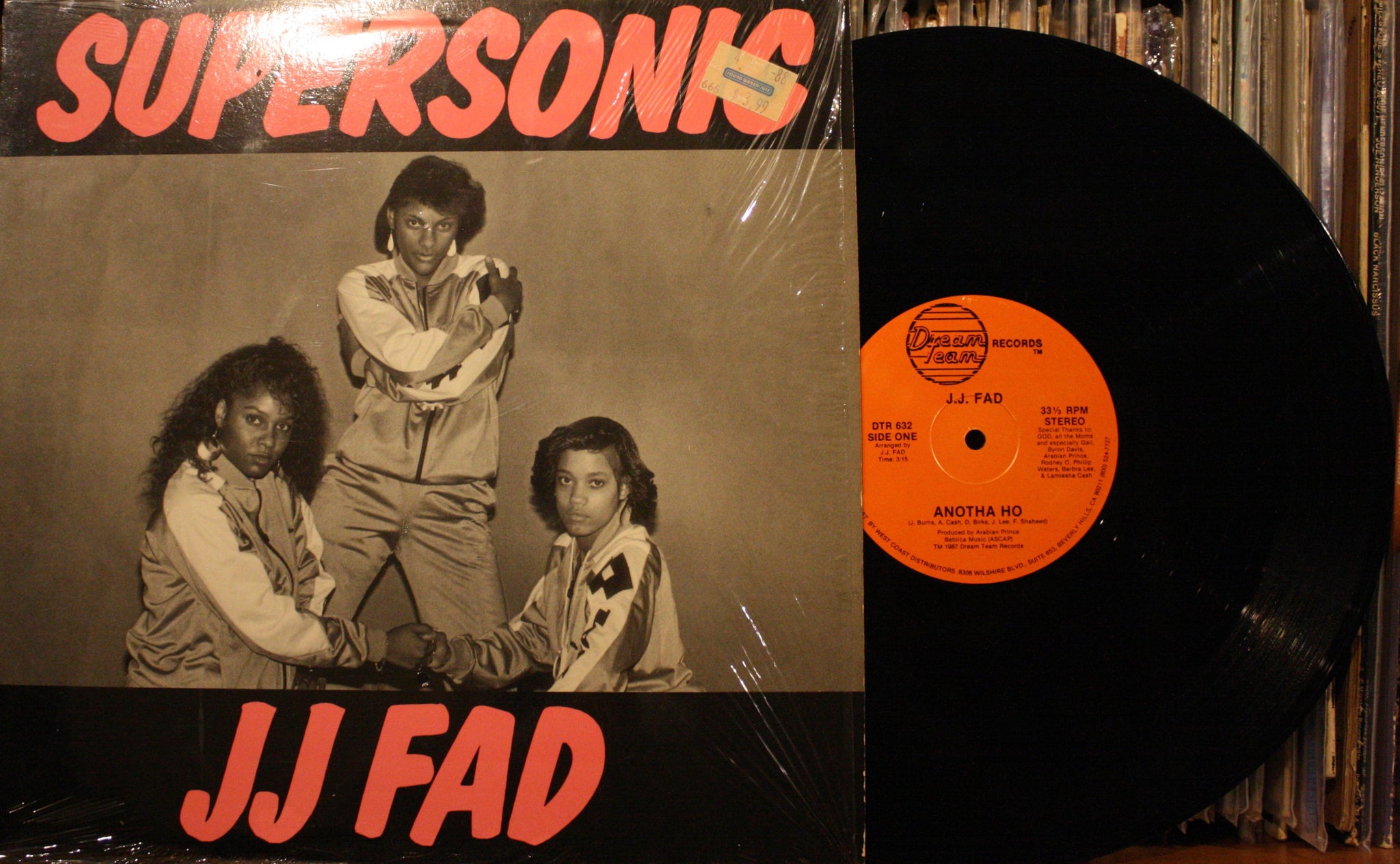 JJ FAD Anotha Ho *SUPERSONIC* 1987 Hip Hop Cali 12" on DREAM TEAM DTR 632 Original Pressing